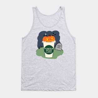 Funny Halloween Pumpkin Spite Latte Tank Top